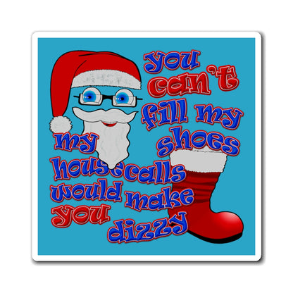 santa's shoes - Magnets - (turquoise)