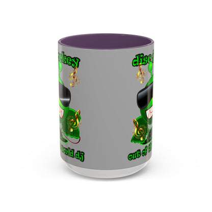 disc jockey - Accent Mug (light grey)