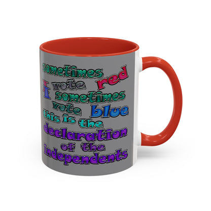 declaration of the independents - Accent Mug (grey)