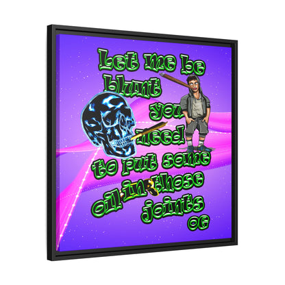 og - framed canvas art (purple-pink wave)