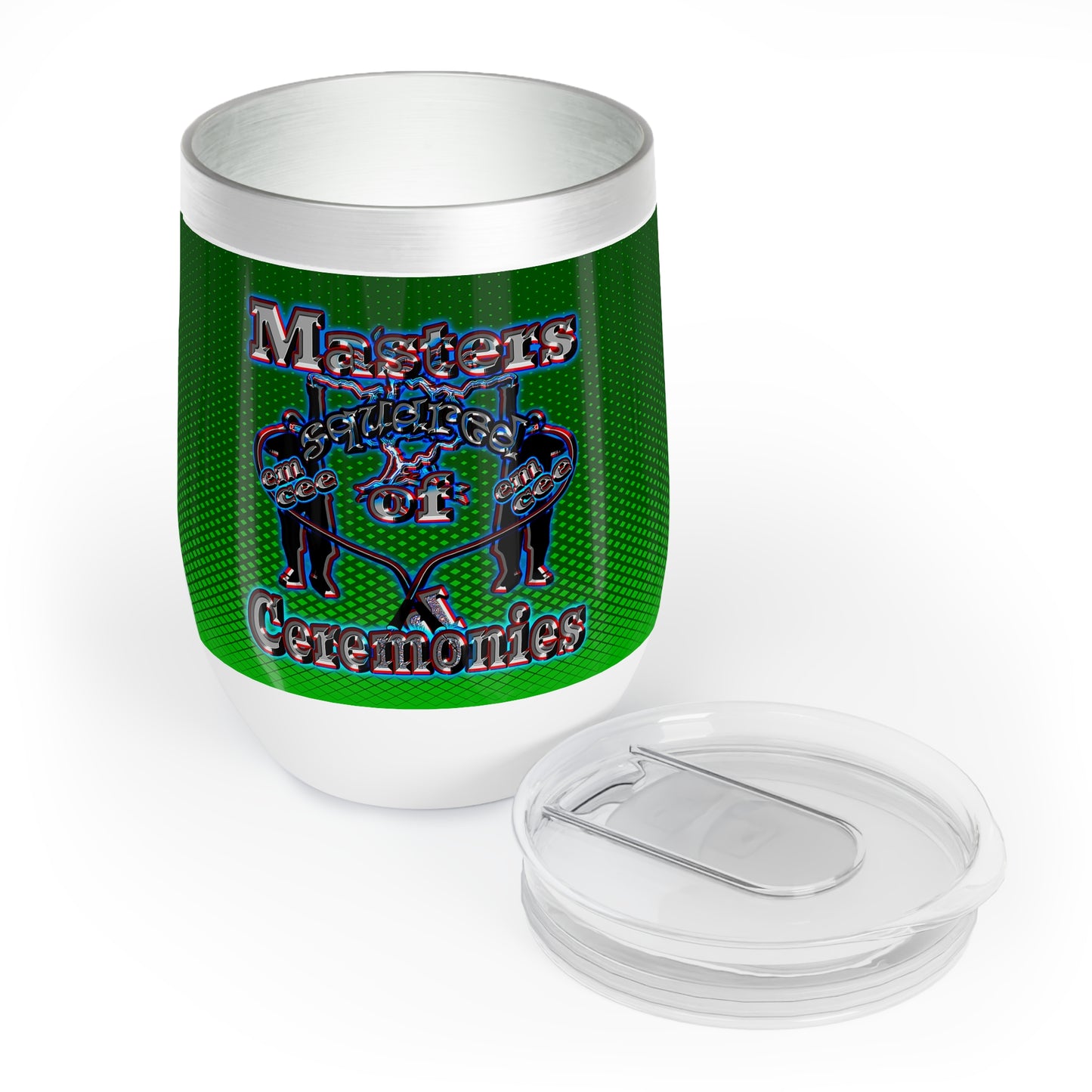 em cee squared - Chill Wine Tumbler (logo green)