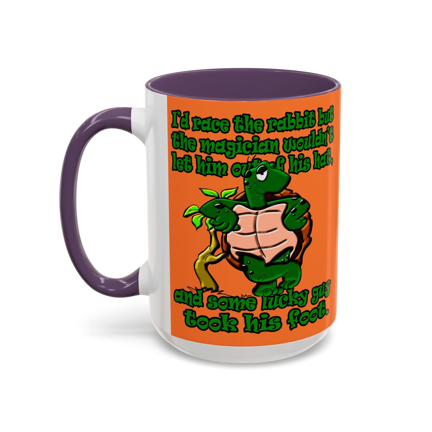 turtle race - Accent Mug (crusta)