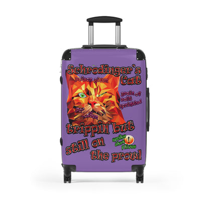 schrodinger's cat - Suitcase (light purple)
