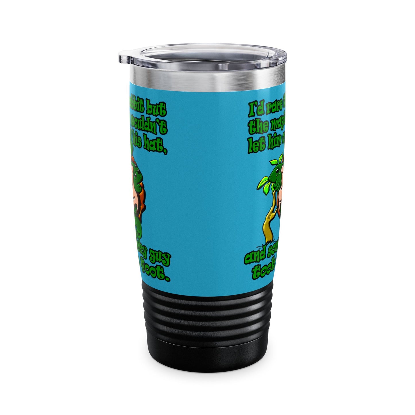 turtle race - Ringneck Tumbler, 20oz (turquoise)