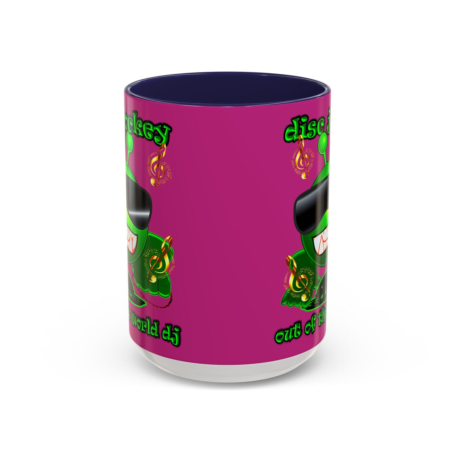disc jockey - Accent Mug (pink)