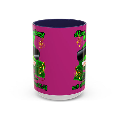 disc jockey - Accent Mug (pink)