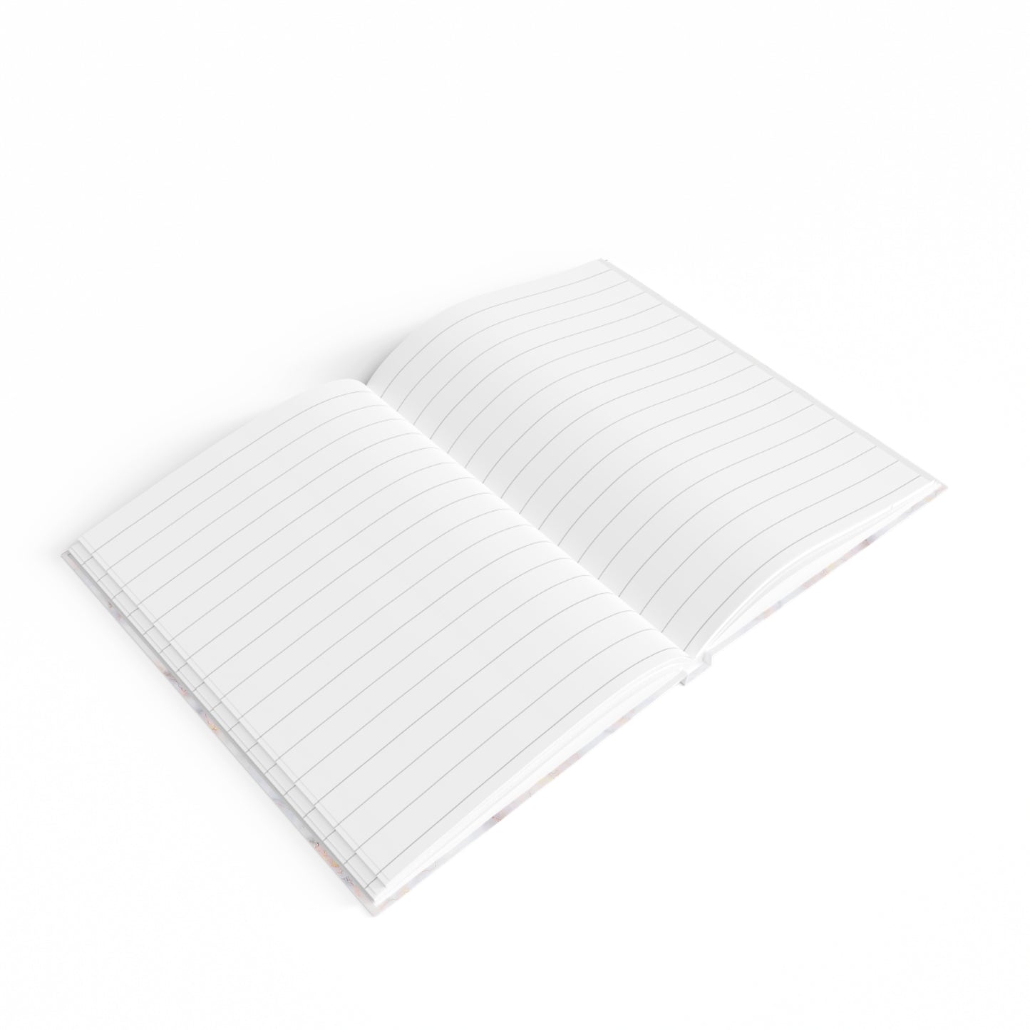 noticed you noticing - journal-lined (white marble)