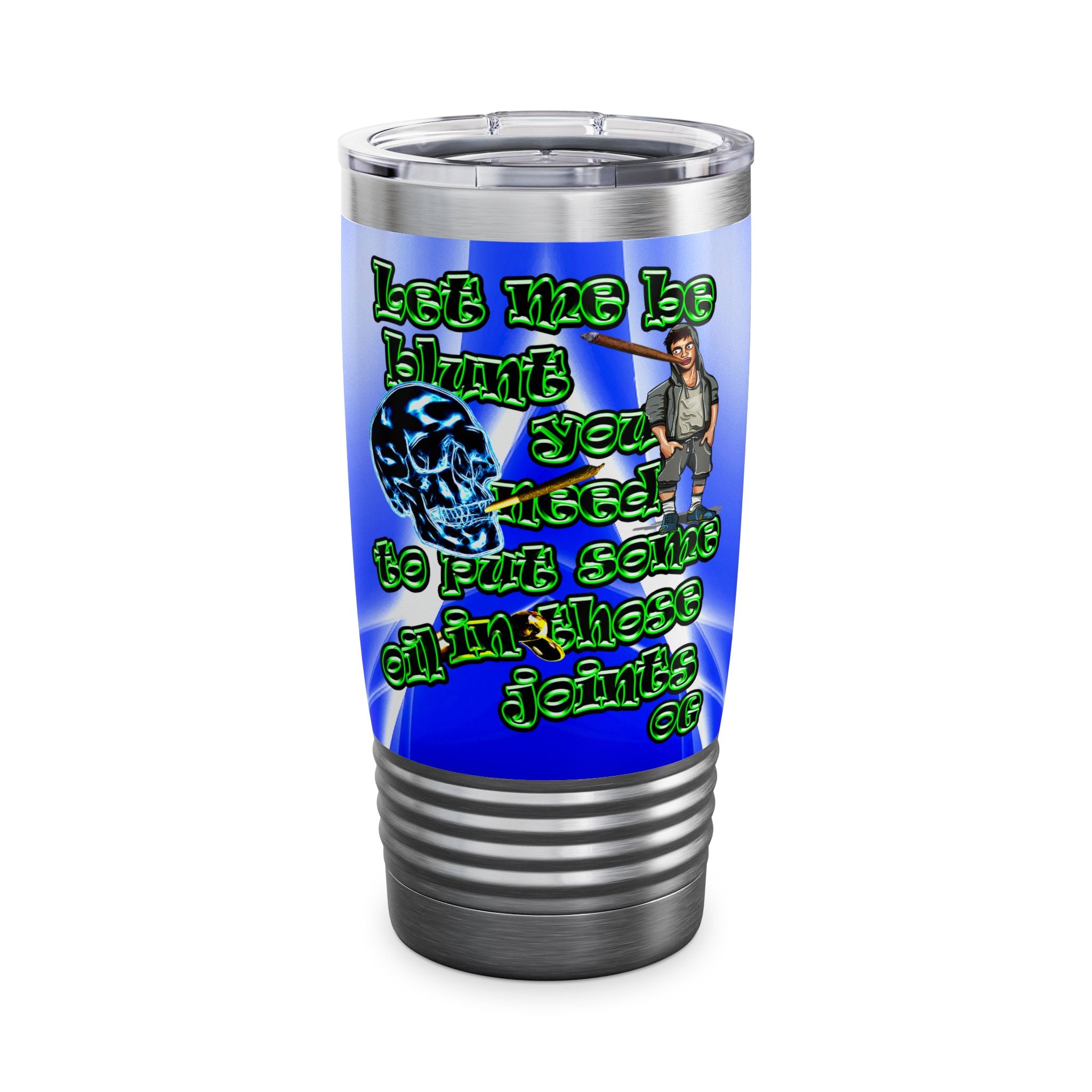 og - Ringneck Tumbler, 20oz (blue-white wave)