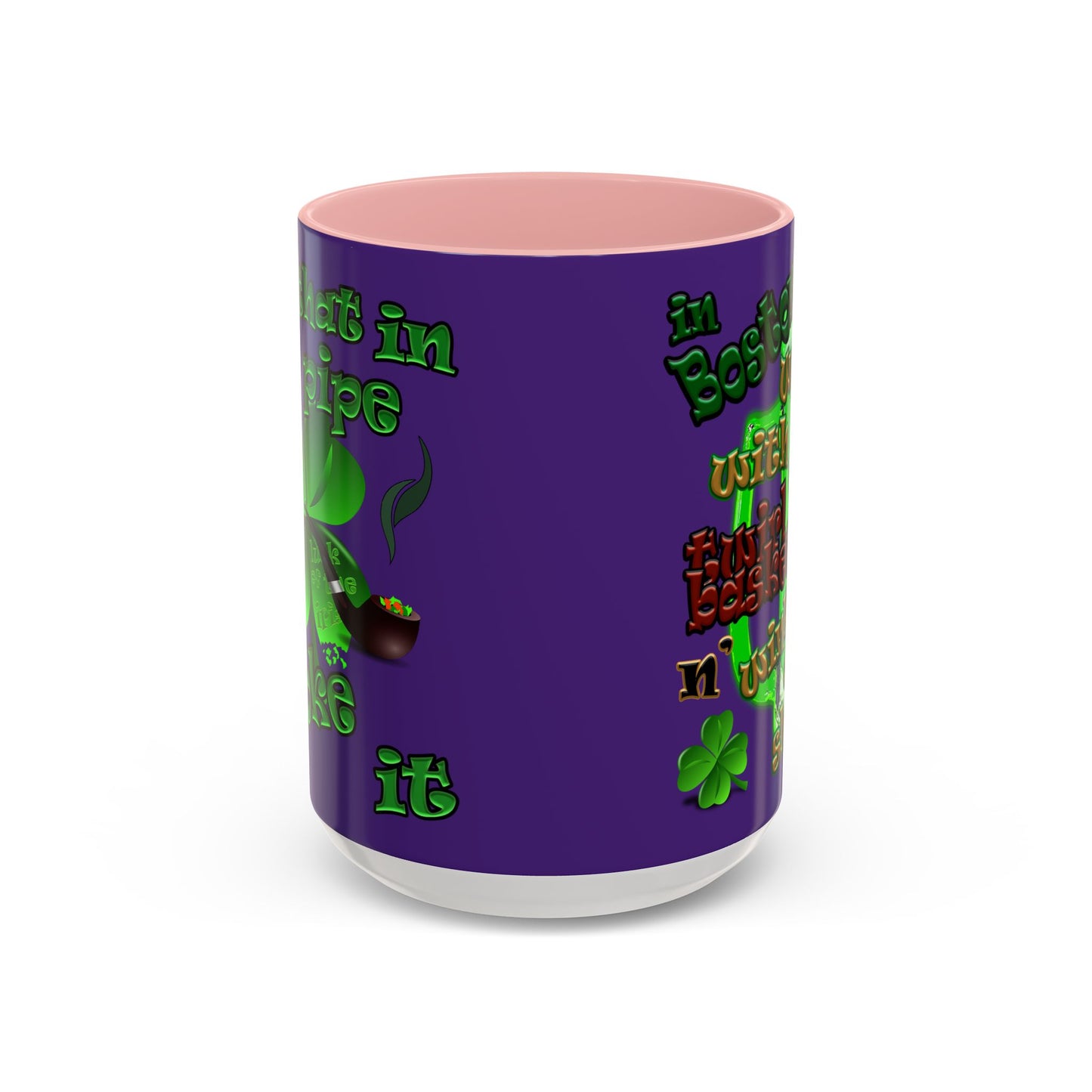 celtics logo - Accent Mug (purple)