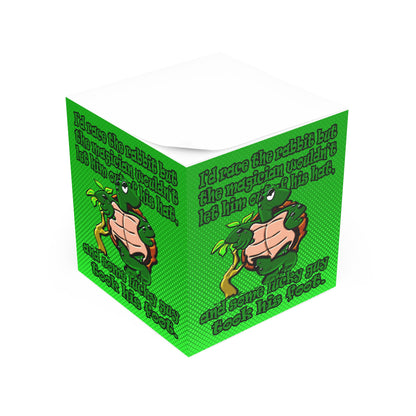 turtle race - note cube (logo green)