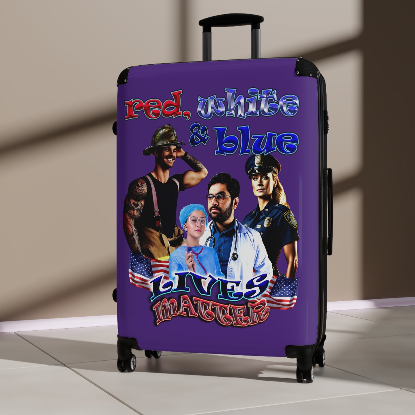rw&b lives matter - Suitcase (purple)