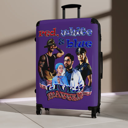 rw&b lives matter - Suitcase (purple)