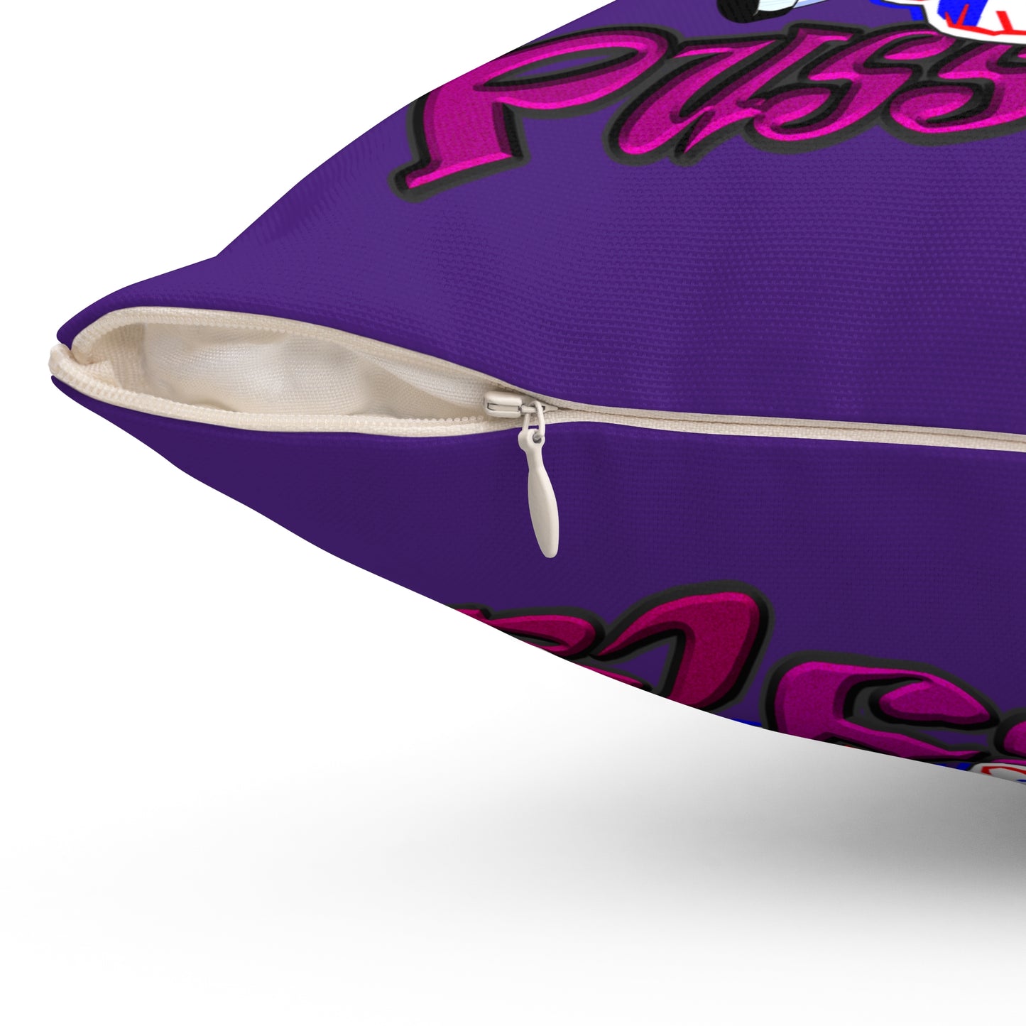 tag that - Spun Polyester Square Pillow - (purple)