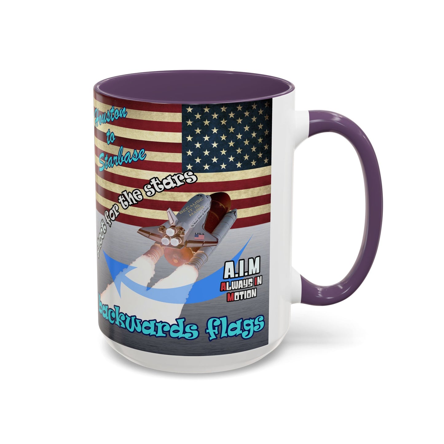 shoot for the stars - Accent Mug (brushed nickel)
