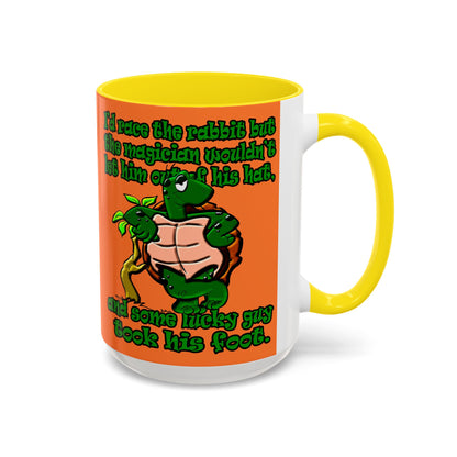 turtle race - Accent Mug (crusta)