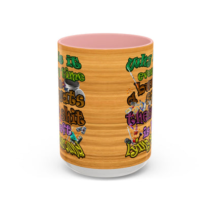 the bum's shit - Accent Mug (butterscotch wood finish)