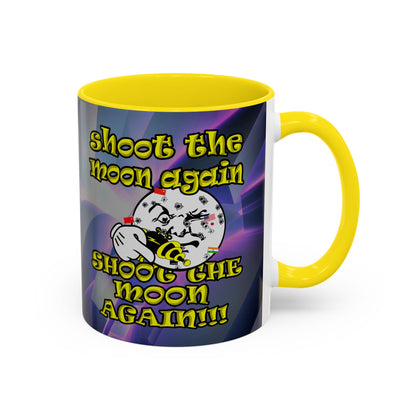 shoot the moon again - Accent Mug (grey-pink wave)