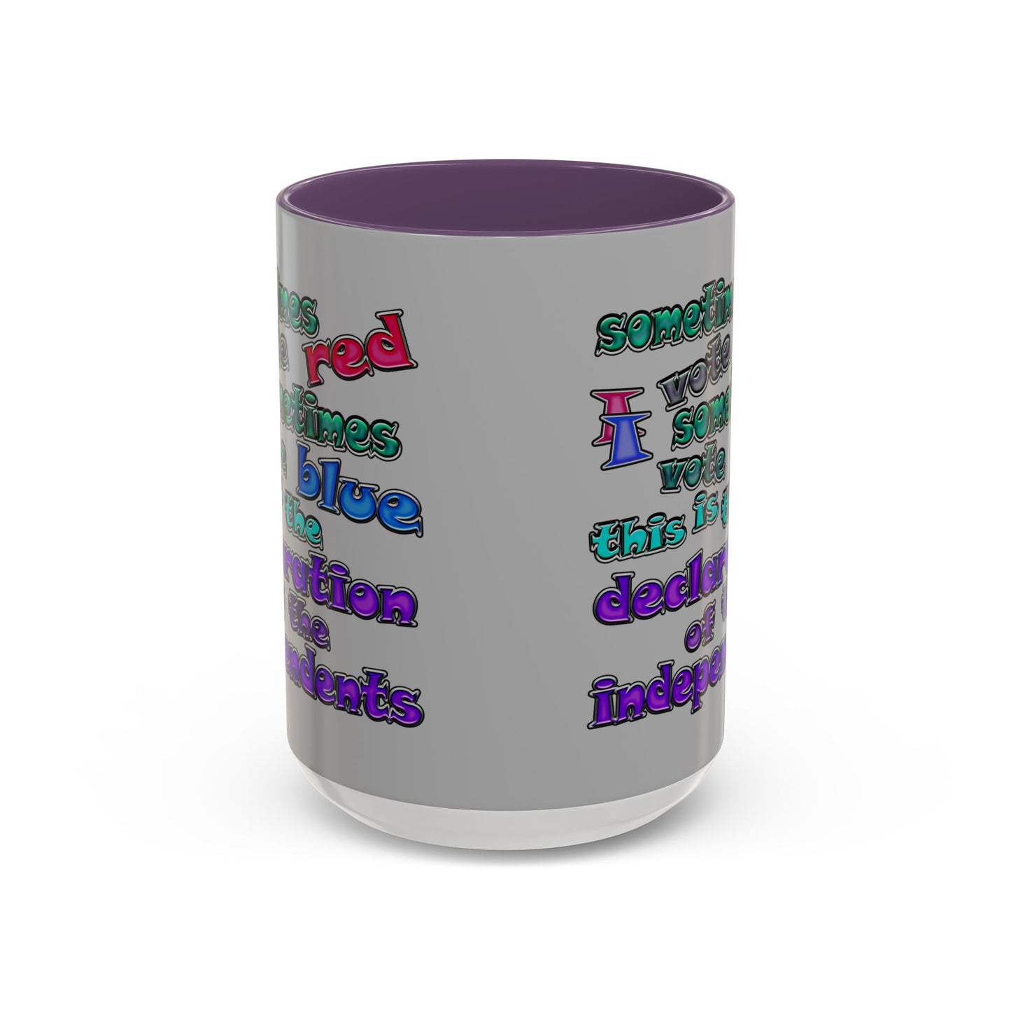 declaration of the independents - Accent Mug (light grey)