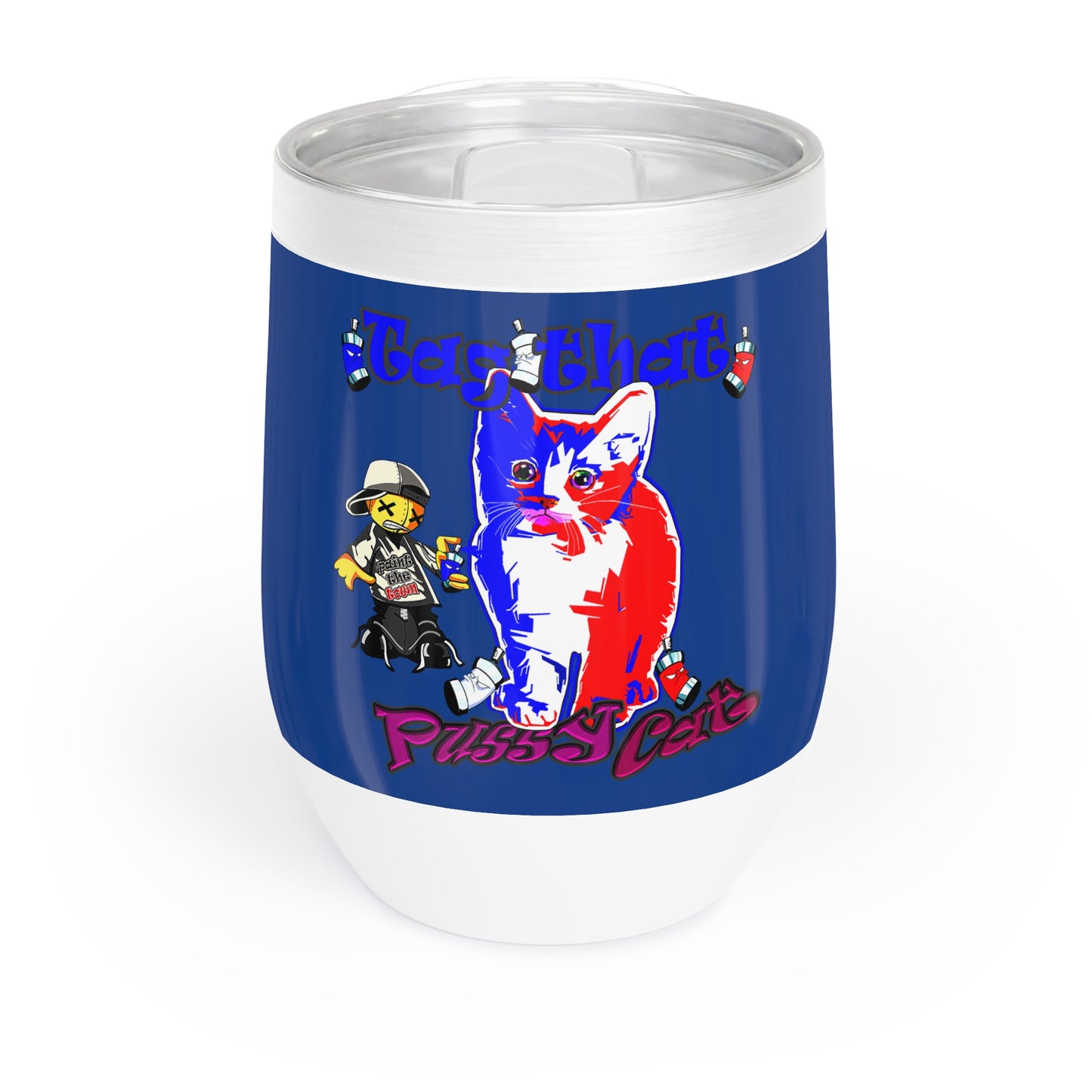 tag that - Chill Wine Tumbler (dark blue)