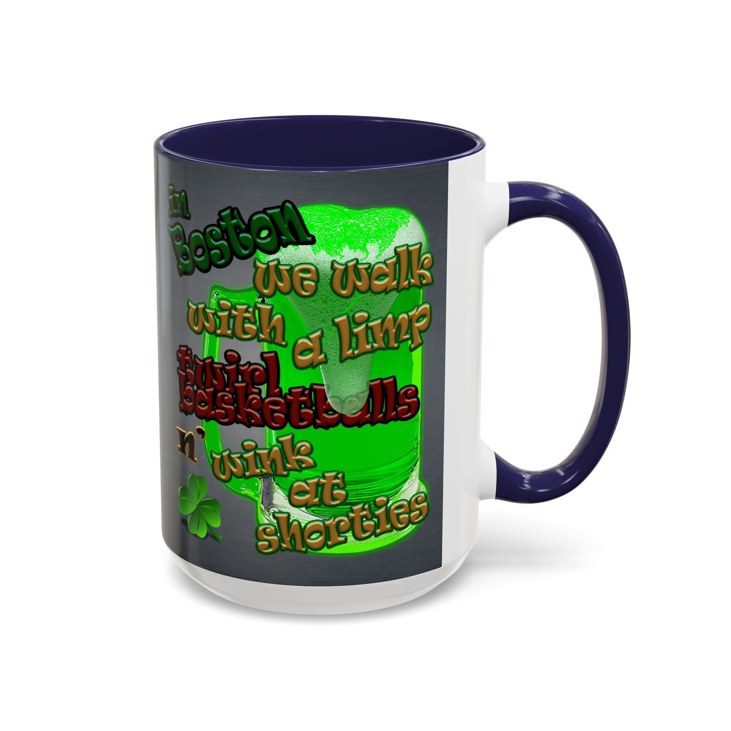 celtics logo - Accent Mug (grey-light grey)