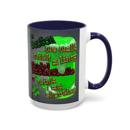 celtics logo - Accent Mug (grey-light grey)
