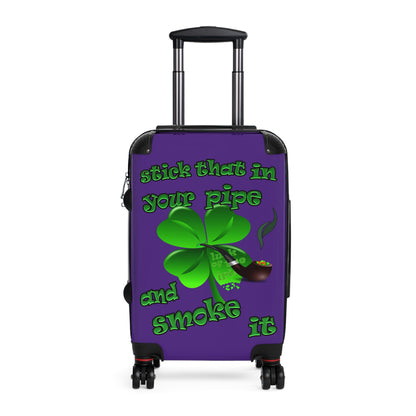 stick that in your pipe and smoke it - Suitcase (purple)