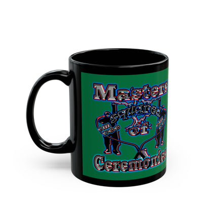 em cee squared - Black Mug (dark green)