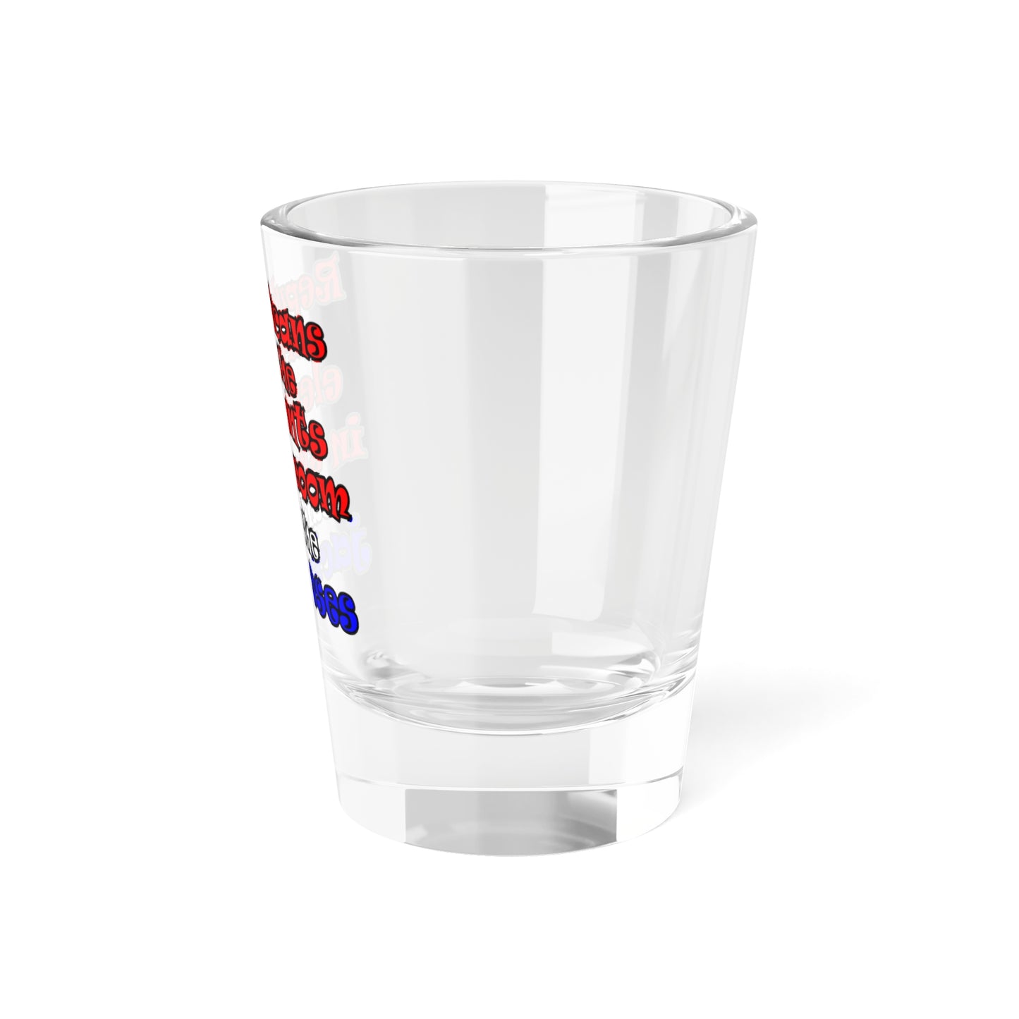 donkeys and elephants - Shot Glass