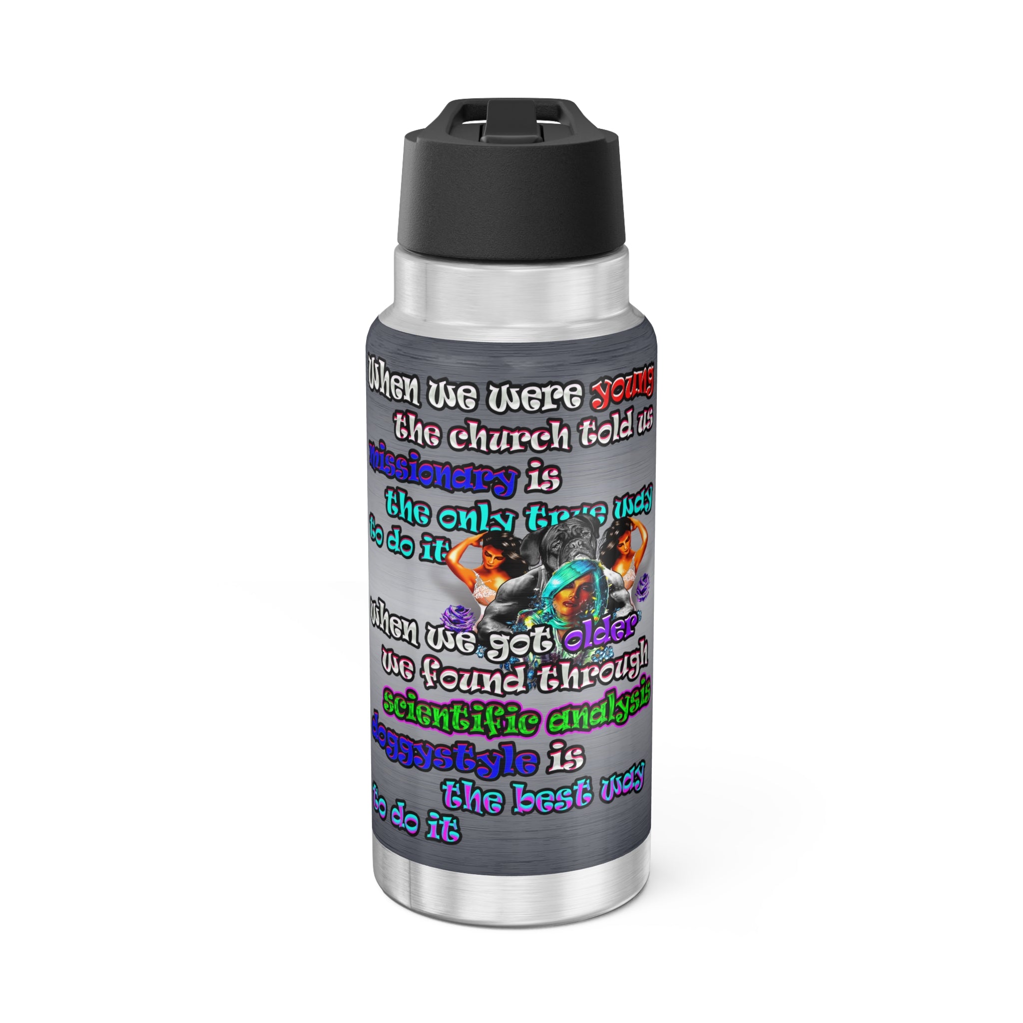 doggystyle - Gator Tumbler, 32oz  (brushed nickel)
