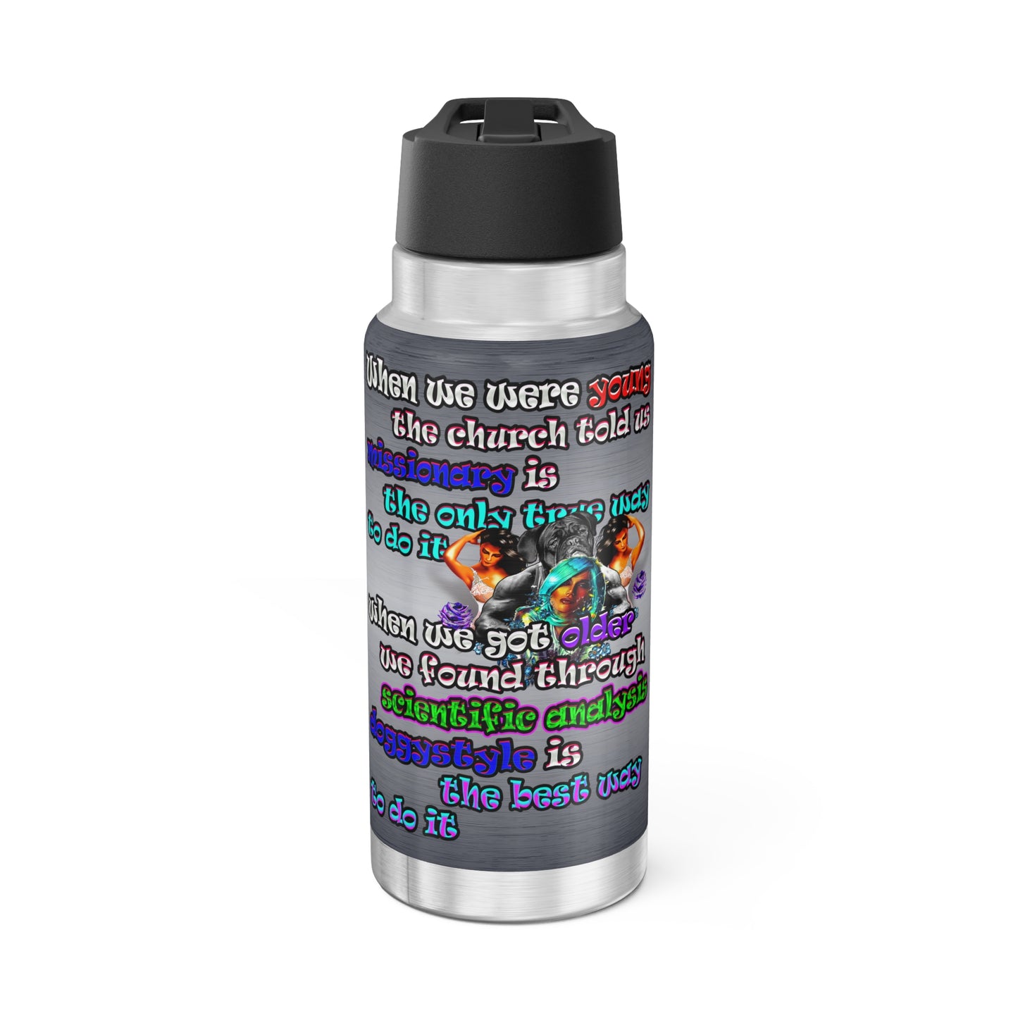 doggystyle - Gator Tumbler, 32oz  (brushed nickel)
