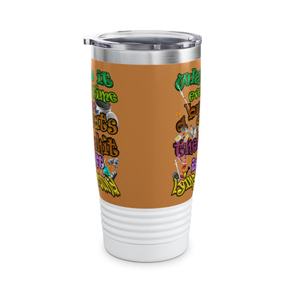 the bum's shit - Ringneck Tumbler, 20oz (light brown)