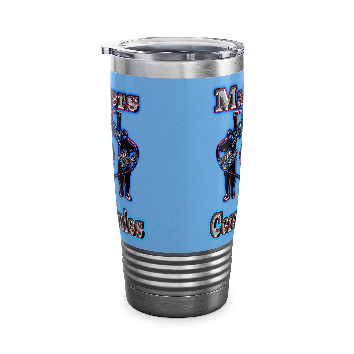 em cee squared - Ringneck Tumbler, 20oz (light blue)