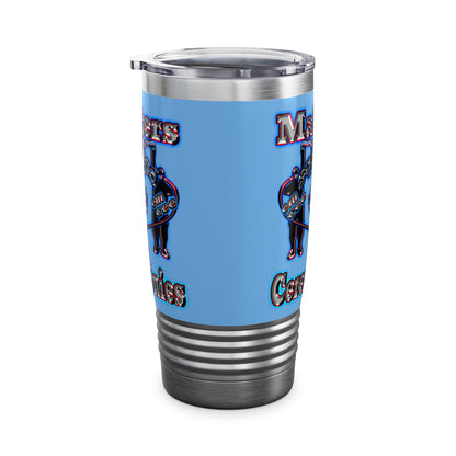 em cee squared - Ringneck Tumbler, 20oz (light blue)
