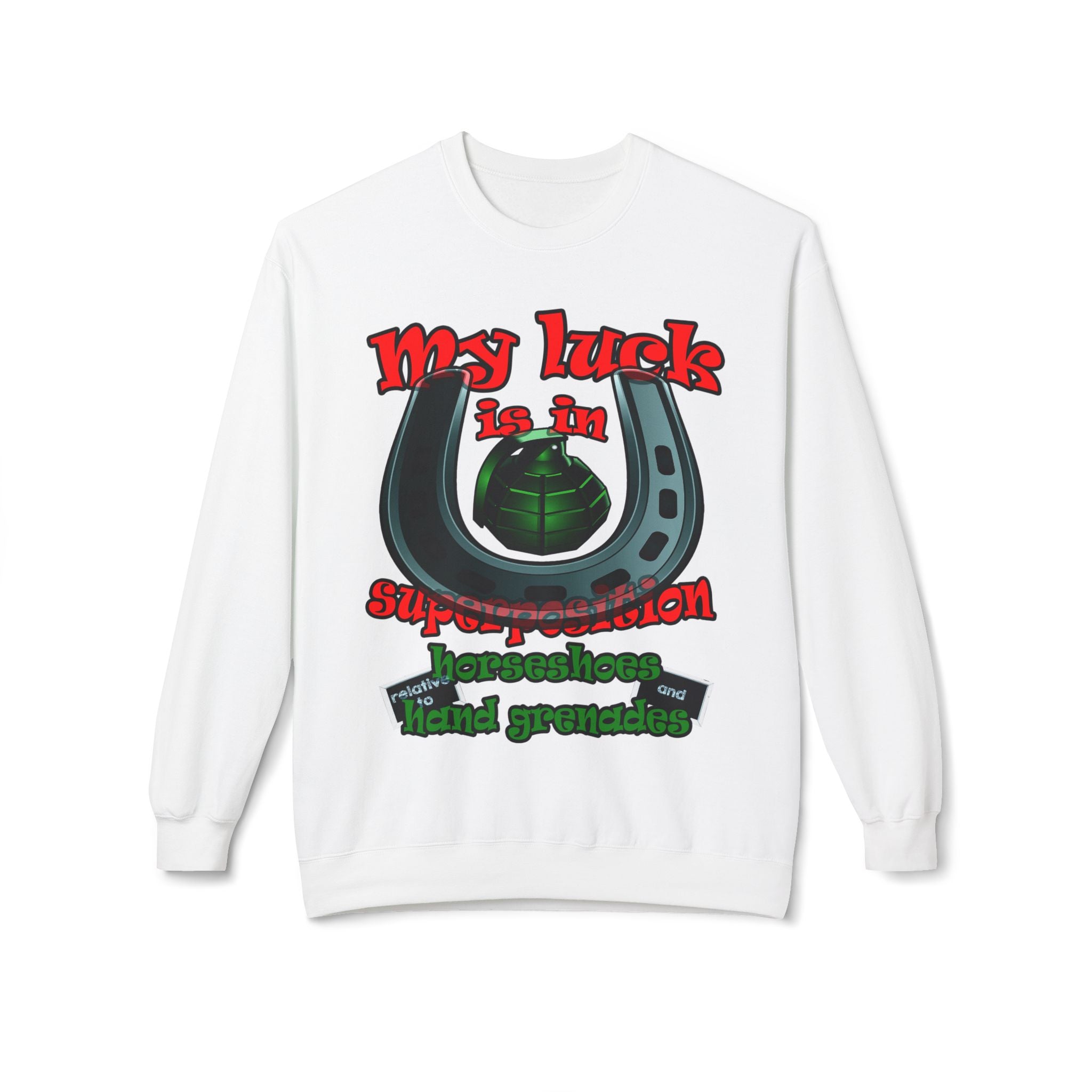 my luck - Unisex Midweight Softstyle Fleece Crewneck Sweatshirt