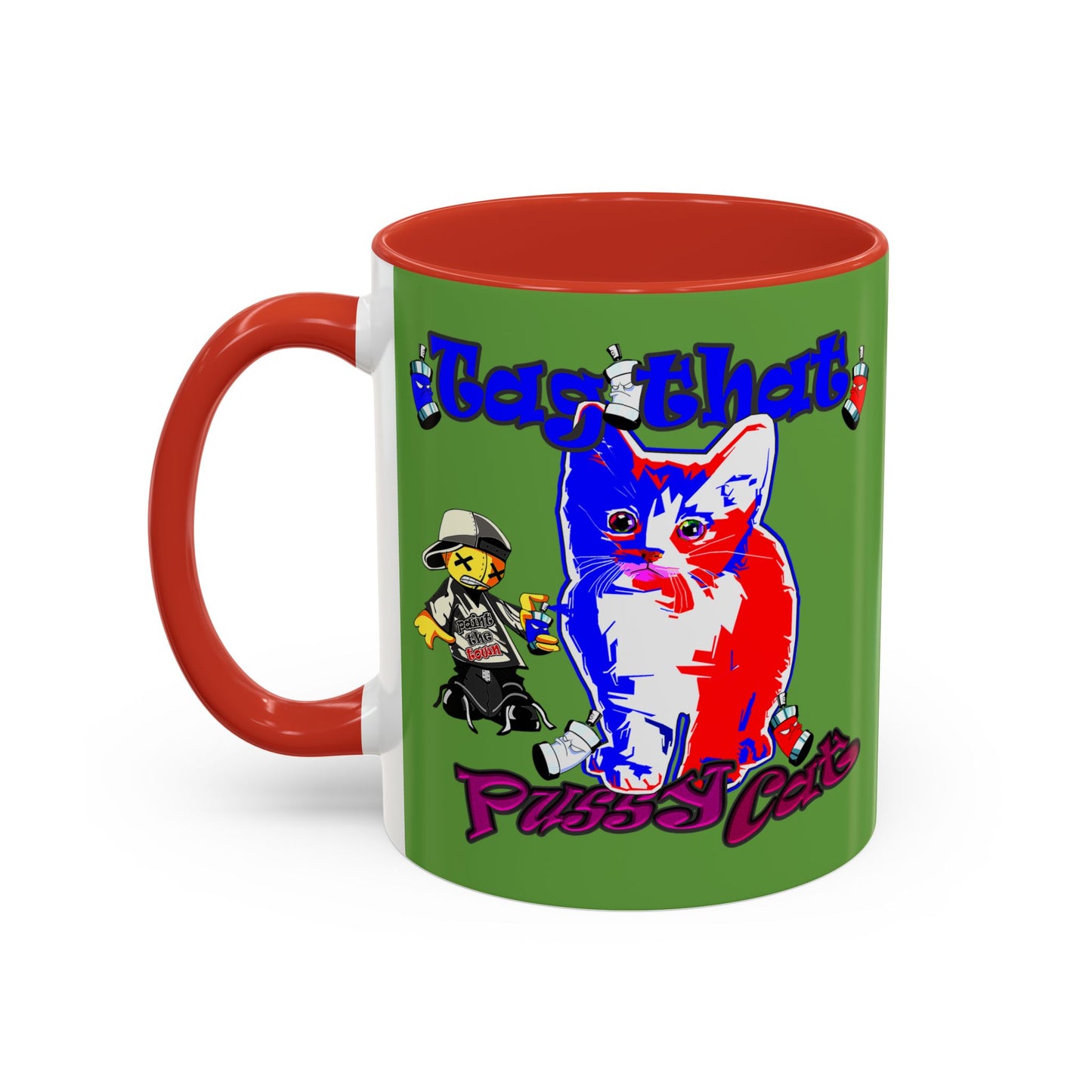 tag that - Accent Mug (green)