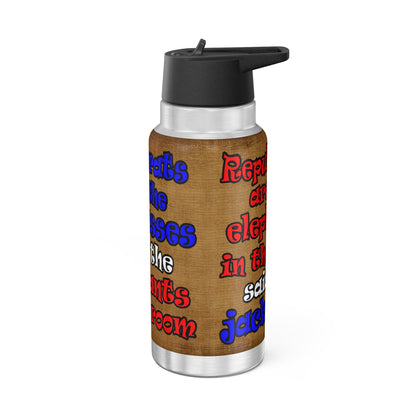 donkeys and elephants - Gator Tumbler, 32oz  (brown papyrus)