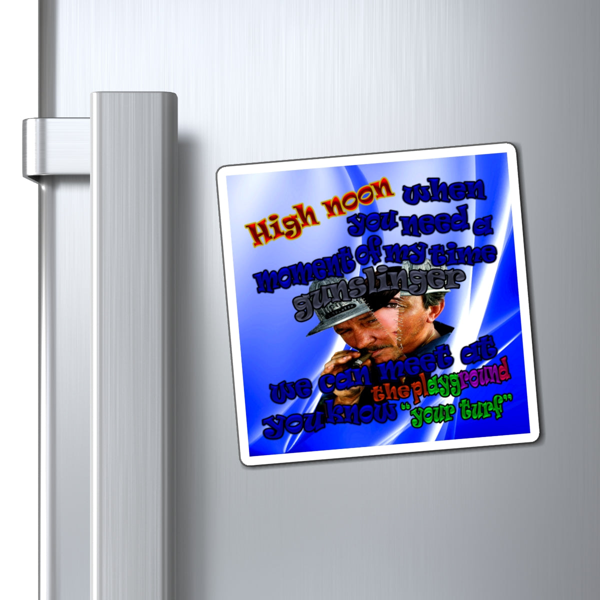 high noon - Magnets - (blue-white wave)