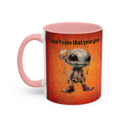 I don't care that your grey - Accent Mug (burnt orange)