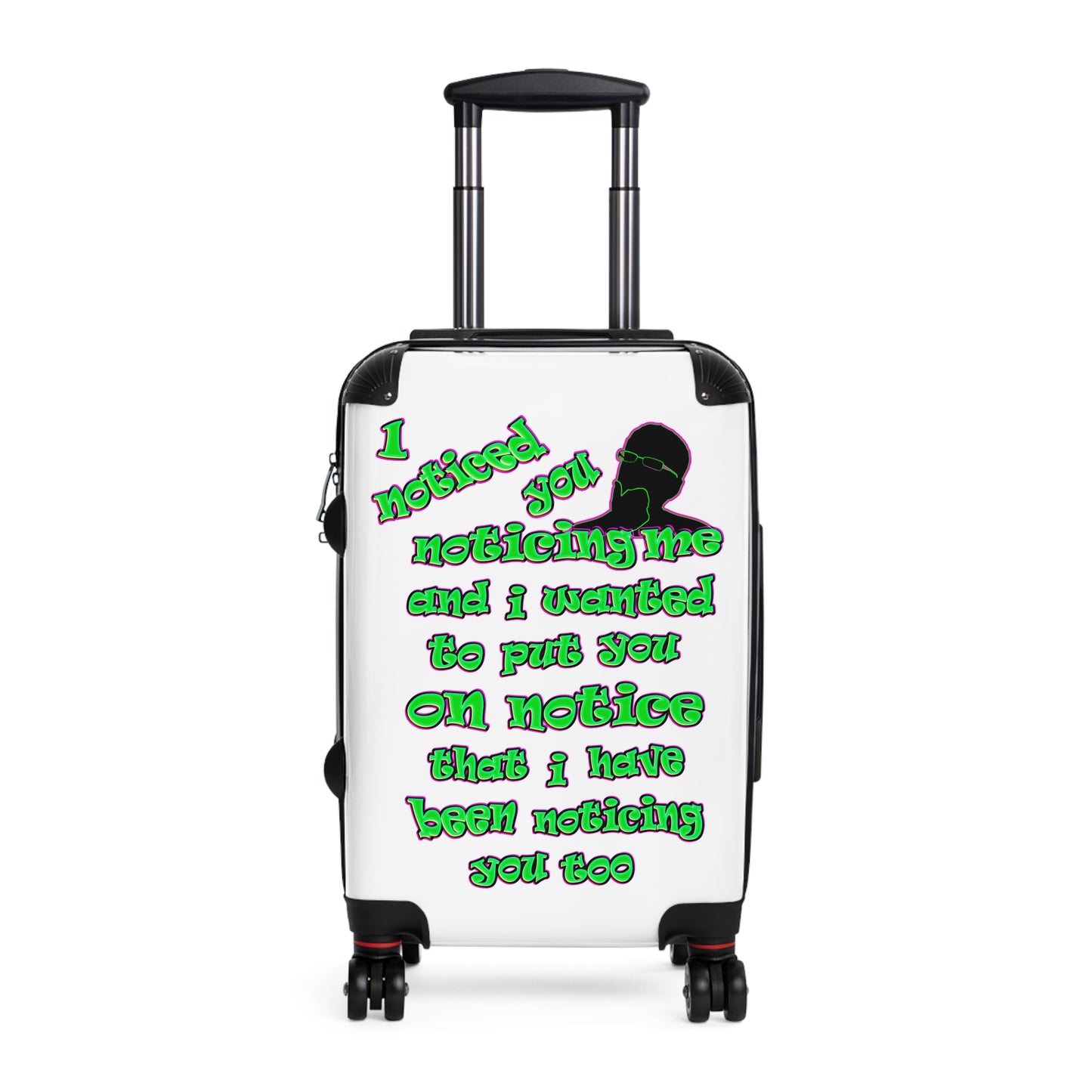 noticed you noticing - Suitcase (white)