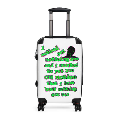 noticed you noticing - Suitcase (white)