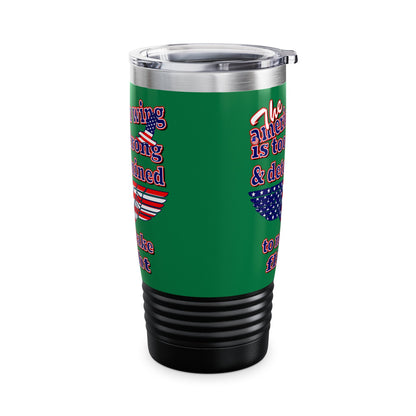 american wing - Ringneck Tumbler, 20oz (dark green)