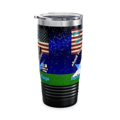 shoot for the stars - Ringneck Tumbler, 20oz ('snoops' background)