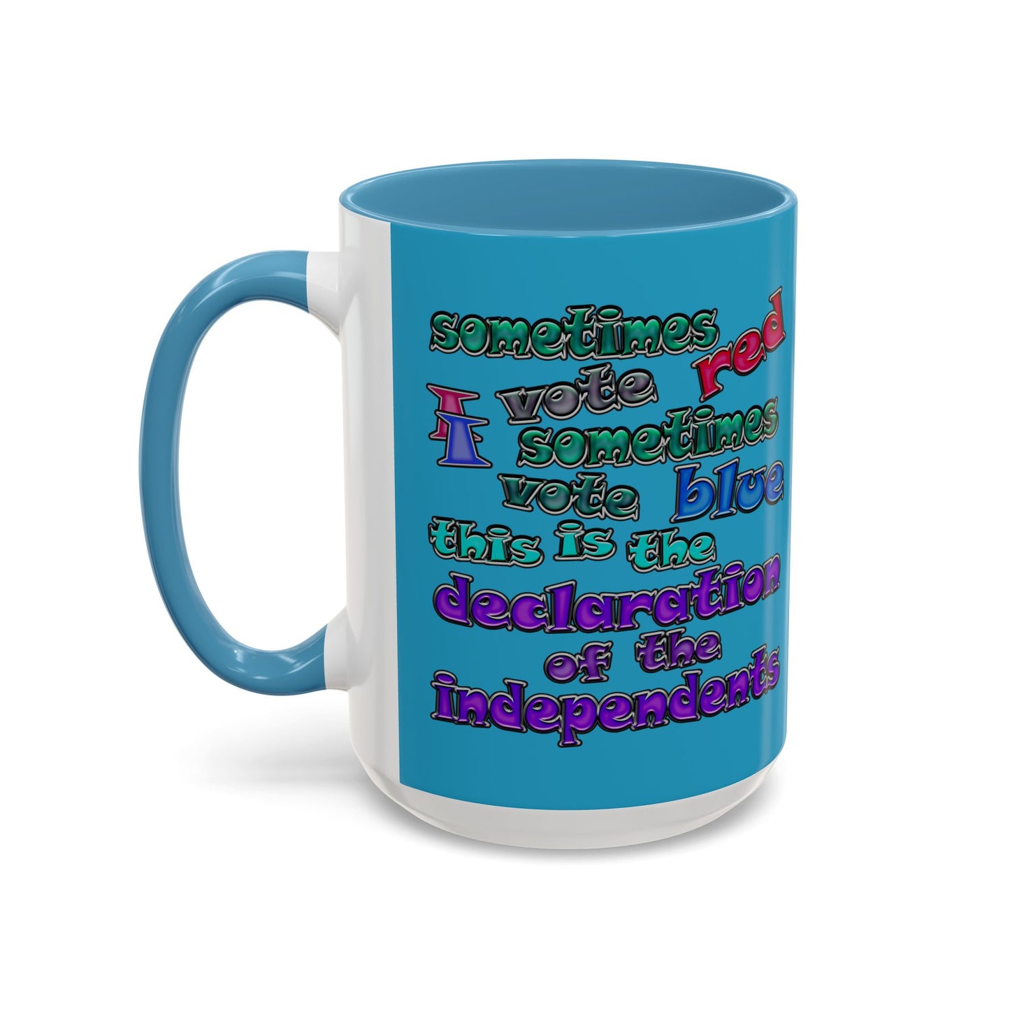 declaration of the independents - Accent Mug (turquoise)