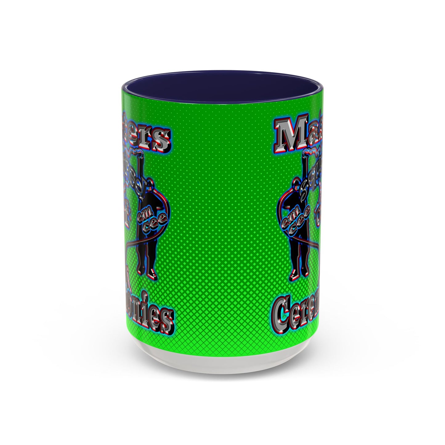 em cee squared - Accent Mug (logo green)