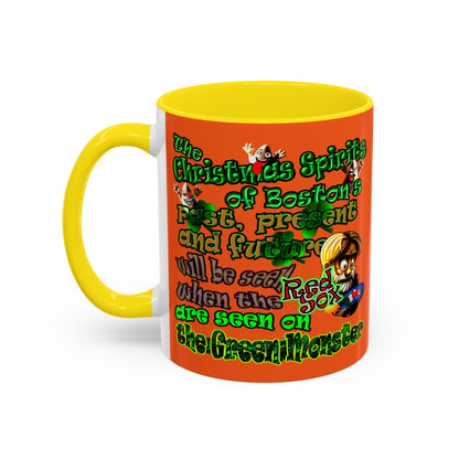 christmas spirits of boston - Accent Mug (orange)