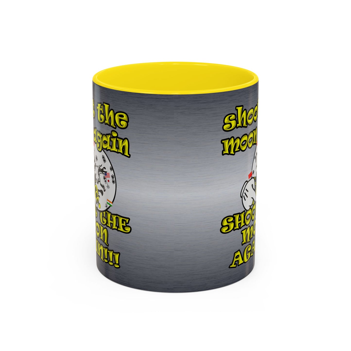 shoot the moon again - Accent Mug (brushed nickel)
