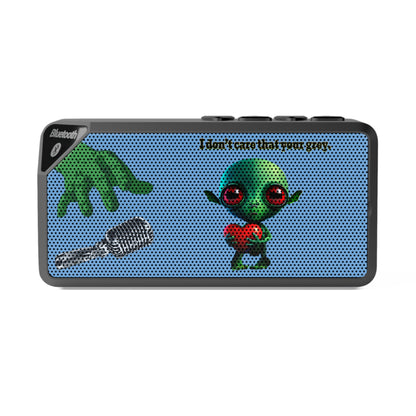 I don't care that your grey - Jabba Bluetooth Speaker (light blue)