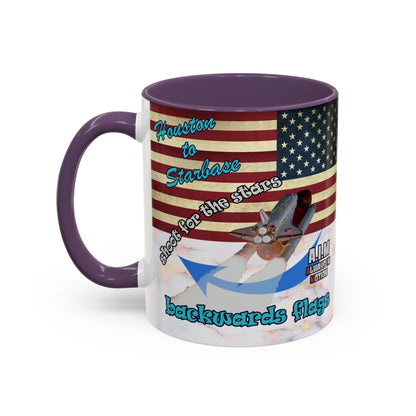 shoot for the stars - Accent Mug (white marble)