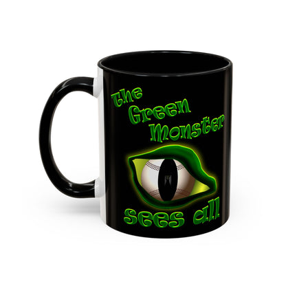 green monster - Accent Mug (black)