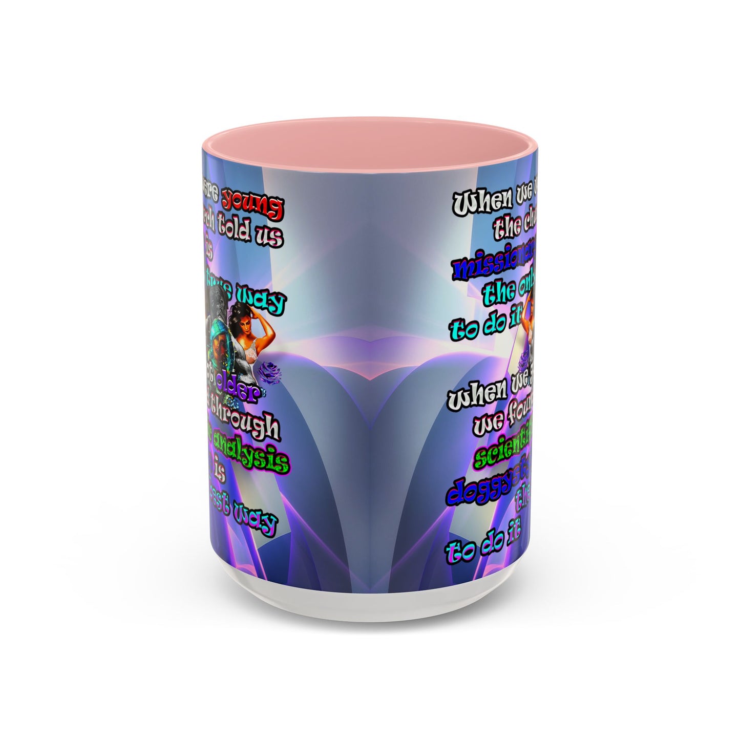doggystyle - Accent Mug (grey-pink wave)